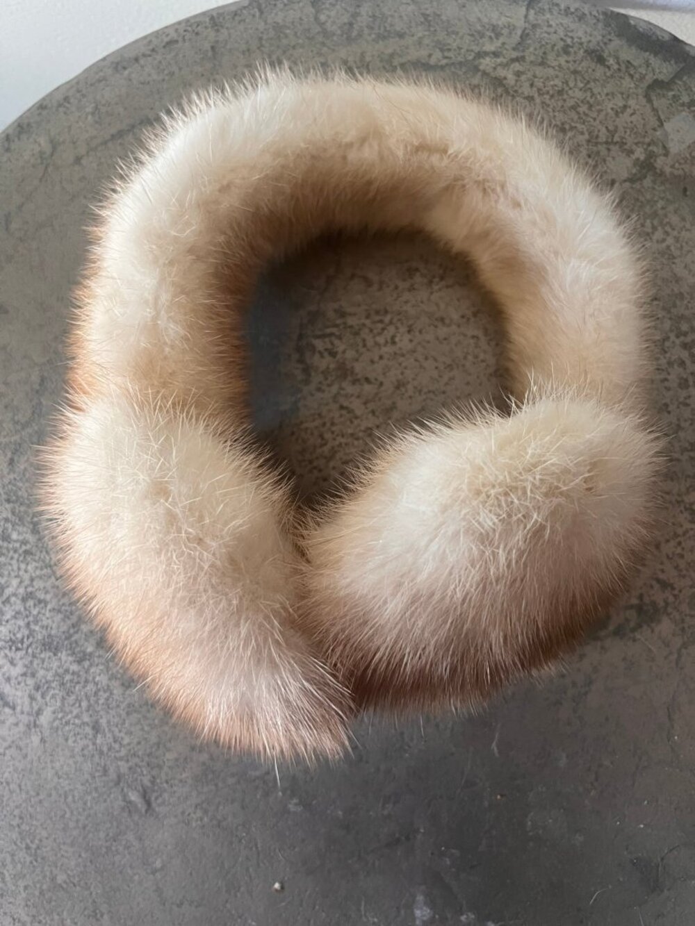 VINTAGE FUR MINK EARMUFFS COQUETTE HEADWEAR